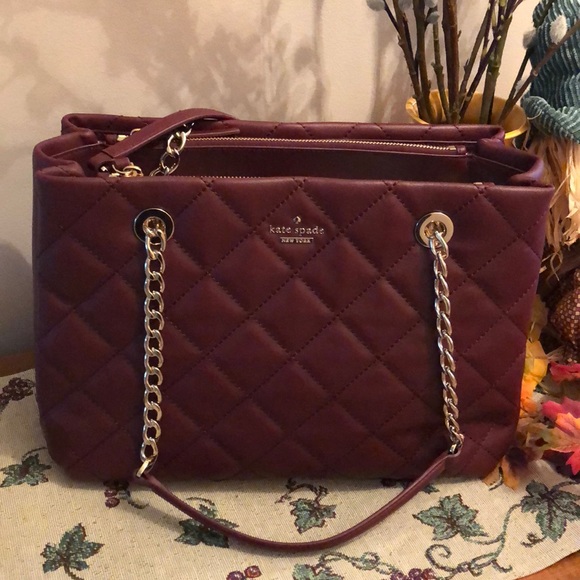 kate spade Handbags - Kate Spade Luxe Quilted Leather Bag